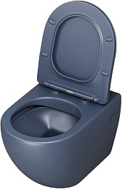Grossman Унитаз подвесной Color GR-4411BLMS синий матовый – фотография-3