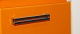 Misty Тумба с раковиной Джулия QVATRO 75 конус, 3 ящика, оранжевая – картинка-11