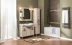 Aquanet Зеркало для ванной Тесса 105 жасмин/сандал – фотография-2
