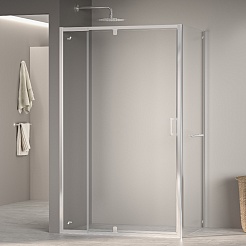 RGW Душевой уголок Passage PA-078-1 (PA-008 + Z-060-2) 90x80 профиль хром стекло прозрачное – фотография-2