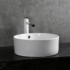 Ceruttispa Раковина накладная 42 CR7022 белая – фотография-4