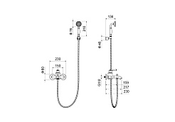 Aquatek Душевая система Классик AQ1549PG полированное золото – фотография-5