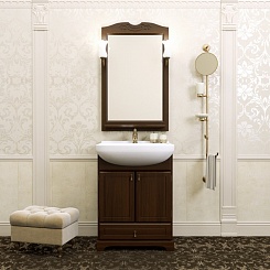 Opadiris Зеркало для ванной Клио 65 орех антикварный – фотография-3