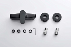 Aquatek Смеситель для душа Бетта AQ1160MB матовый черный – фотография-3