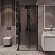 Grossman  Душевой уголок Cosmo 90x90x195 профиль черный матовый стекло тонированное – фотография-17