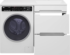 Misty Тумба под раковину Байкал 55 под стиральную машину белая – фотография-6