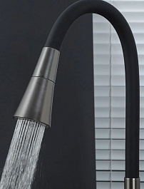 Frap Смеситель для кухни H44 F4044 черный/хром – фотография-4