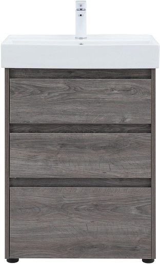 Aquanet Тумба с раковиной Nova Lite 60 дуб рошелье – картинка-3