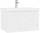 Vigo Тумба с раковиной Geometry 700-0-1 подвесная белая