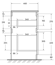 BelBagno Тумба под раковину Kraft 80 напольная Bianco Opaco – фотография-11