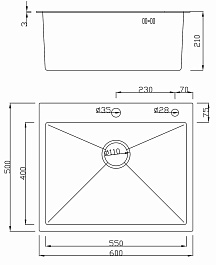 Hoffger Мойка для кухни 6050 Satin ECO – фотография-4