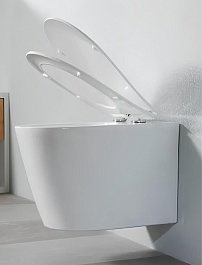 Ceruttispa Унитаз подвесной Luigi Aria Tornado CT11101 белый – фотография-3