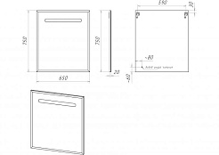 Misty Зеркало с подсветкой Натали 65 – фотография-2
