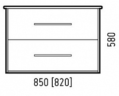 Corozo Мебель для ванной Гольф 85, сонома – фотография-3