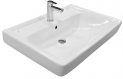 Акватон Мебель для ванной "Йорк 55" белый/дуб сонома – фотография-2