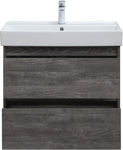 Aquanet Тумба под раковину Nova Lite 75 подвесная дуб серый – картинка-7