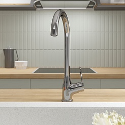 Tokito Смеситель для кухни KANDA хром TOK-KAN-1013 – фотография-7