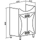 Runo Мебель для ванной "Винтаж 60" лазурный – картинка-10