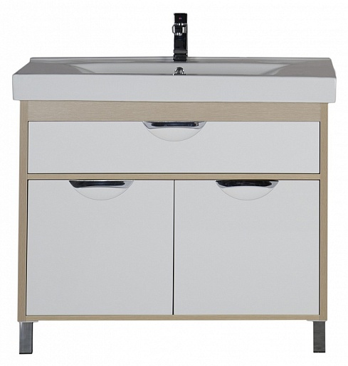 Aquanet Тумба с раковиной "Гретта 100" дуб (171575) – картинка-5