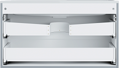 Vivon Тумба под раковину Ostin 90 подвесная серая матовая – фотография-4