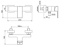 Aquatek Смеситель для душа Либра AQ1660MB матовый черный – фотография-4