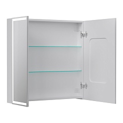 Equil Зеркальный шкаф Corner 80 белый – фотография-3