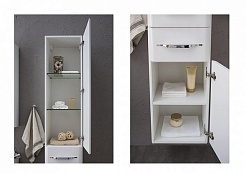 Aquanet Пенал для ванной Виченца 36 белый – фотография-5