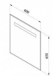 De Aqua Зеркало Экстра 60, подсветка – фотография-2
