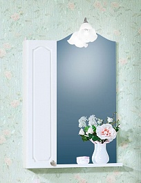 Бриклаер Мебель для ванной Лючия 60 белая, шкафчик – фотография-10