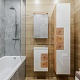 Бриклаер Мебель для ванной Форест 40 подвесная белый/дуб золотой – фотография-19