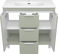 Brevita Мебель для ванной Risacca Pistachio 90 фисташковый – фотография-6