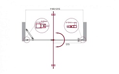 BelBagno Душевая дверь в нишу 120/195 ETNA-B-12-60/60-C-Cr-90 – фотография-5
