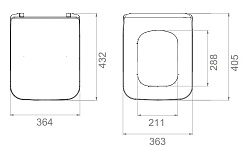 Allen Brau Унитаз подвесной Liberty 4.33007.21 белый матовый с крышкой 4.33008.21 – фотография-27