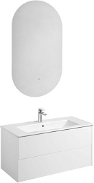 Акватон Мебель для ванной Сохо 100 подвесная белая – фотография-1