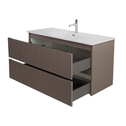 BelBagno Тумба под раковину Uno 120 подвесная Бежевый матовый – фотография-5