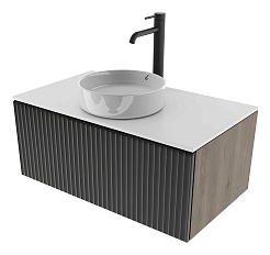 Зов Тумба с раковиной Кито Флавио 60 подвесная со столешницей лиони – фотография-1