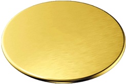 Milacio Декоративная крышка на слив MCU.004.GD золото брашированное – фотография-1