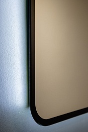 Jorno Зеркало Grosseto 120x80 с ореольной подсветкой черное – фотография-6