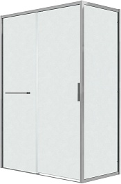 Grossman  Душевой уголок Style 120x80x195 профиль хром стекло шиншилла – фотография-1