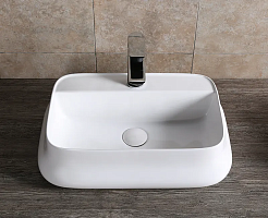 Ceruttispa Раковина накладная 53 CR0061 белая – фотография-4