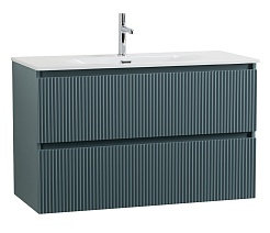 BelBagno Тумба под раковину Uno mini 100 подвесная Голубой матовый – фотография-1