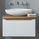 Mixline Мебель для ванной Виктория 60 R подвесная белая софт/дуб светлый – фотография-19