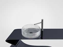 Ceramicanova Мебельная раковина Cristal 36 CN6062 прозрачная – фотография-4