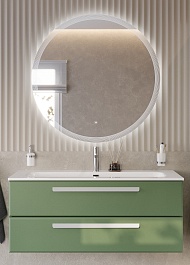 BelBagno Мебель для ванной Eco Cer-N 120 фисташковый софт CZR-8073-120 ручки сатин – фотография-1