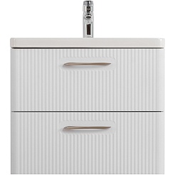 BelBagno Тумба под раковину Due 50 подвесная Белый металлик – фотография-2