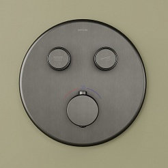 Sancos Душевой комплект Space SC3006GMG вороненая сталь – фотография-5