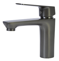 Mixline Смеситель для раковины 40k ML15-04GR б/отв п/гайку (без подводки) графит – фотография-1