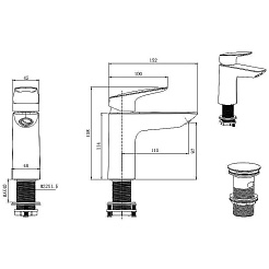 Aquatek Смеситель для раковины Вега AQ1011CR хром – фотография-4