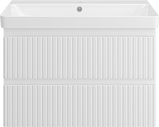 Brevita Тумба под раковину Victory 80 подвесная белая – фото-1