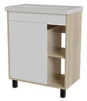 Mixline Тумба с раковиной Милтон 70 дуб сонома/белый